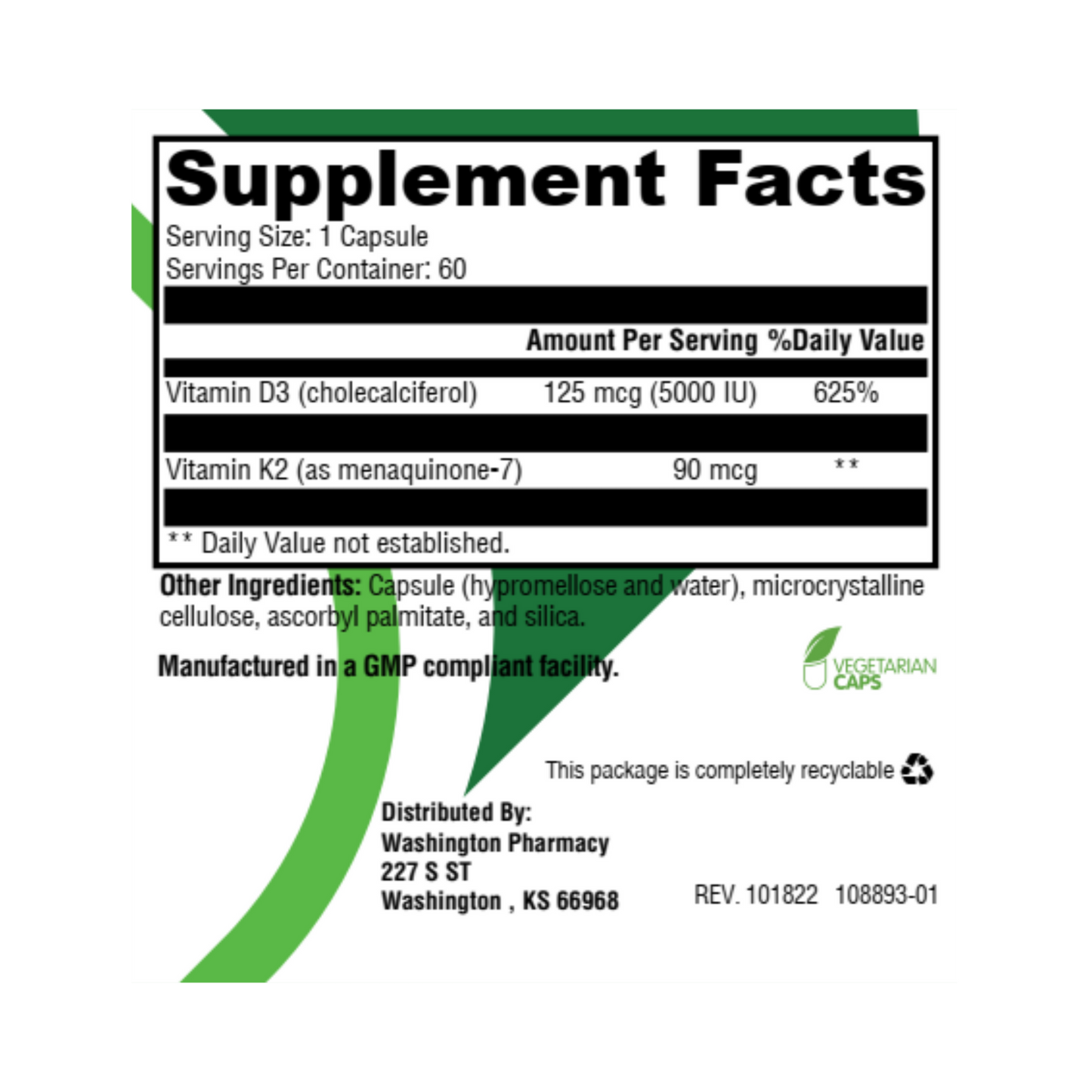 D3K2 5000 (Wellness Pack)