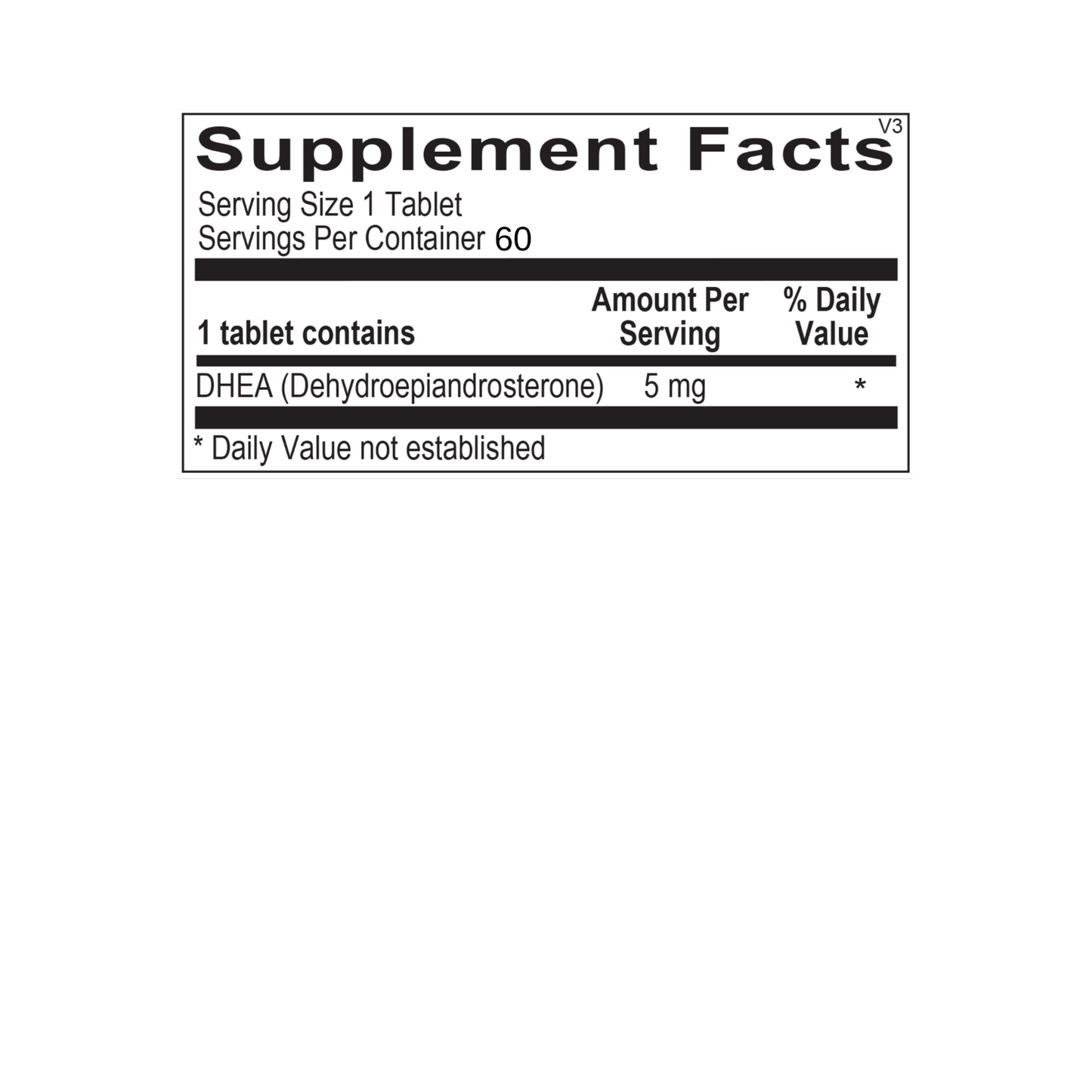 DHEA 5mg (Wellness Pack)