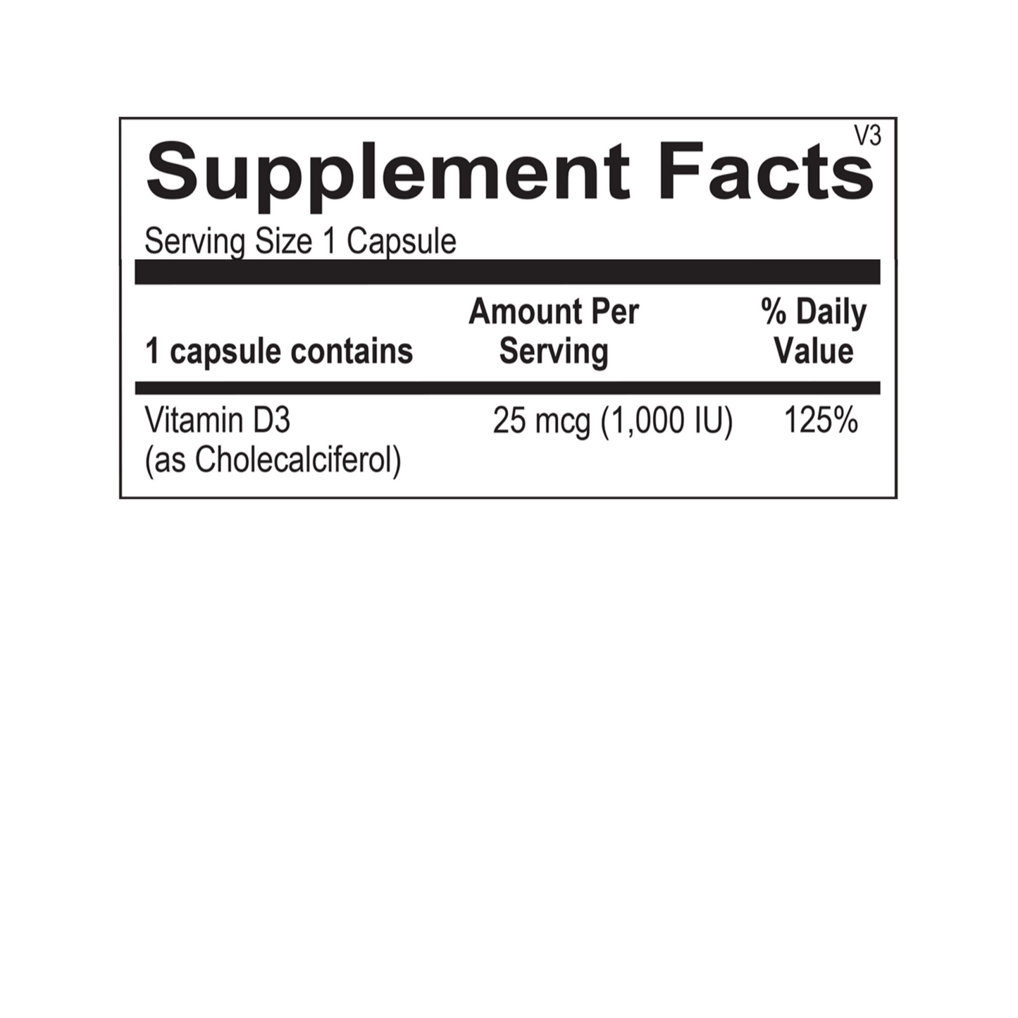 Vitamin D 1,000 IU
