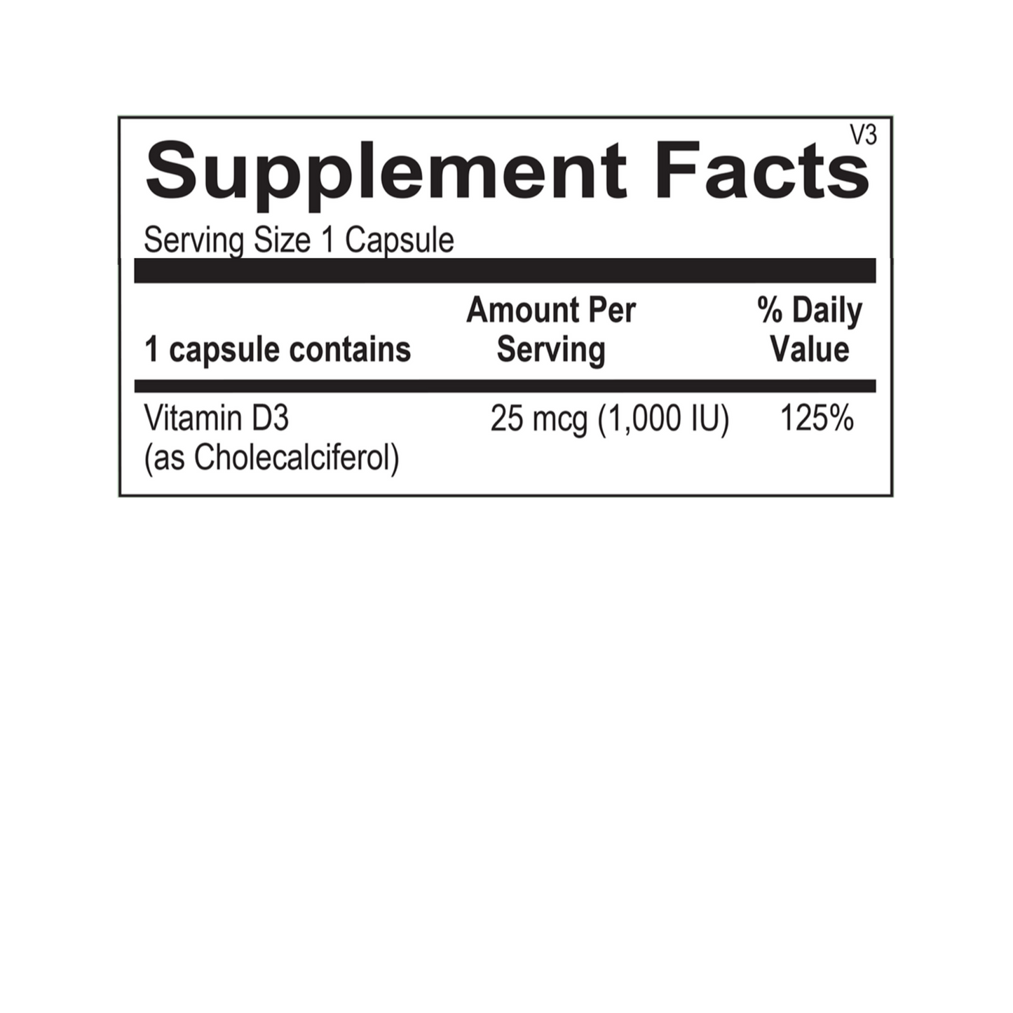 Vitamin D 1,000 IU (Wellness Pack)