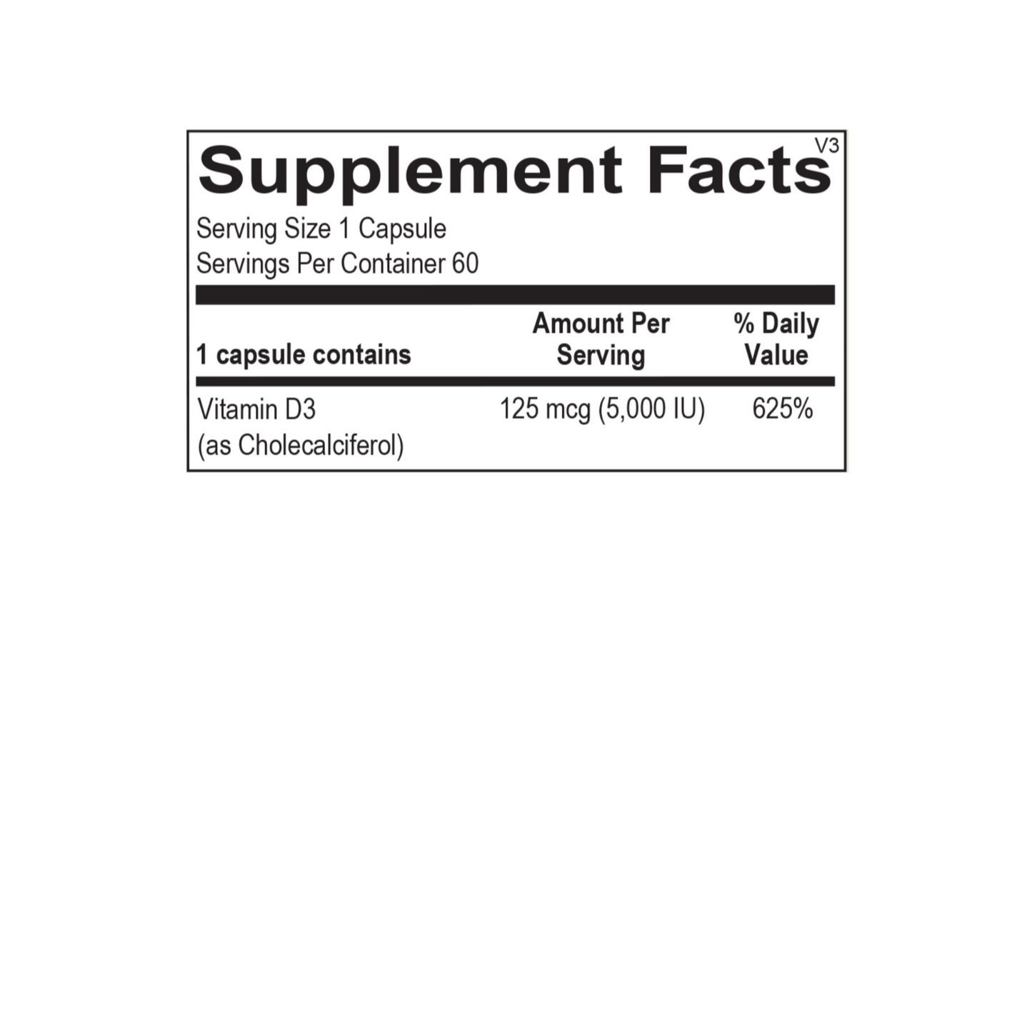 Vitamin D 5,000 IU (Wellness Pack)