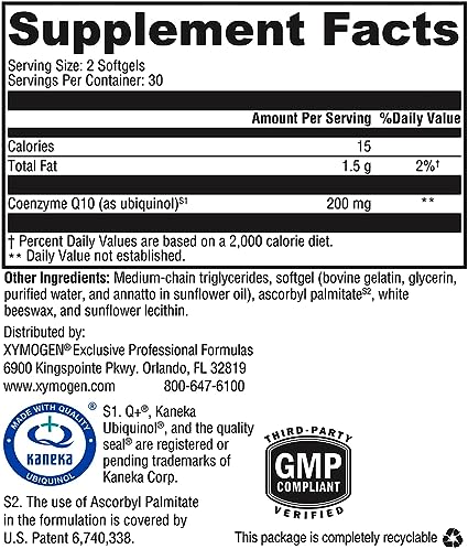 CoQmax™ Ubiquinol 60 Softgels