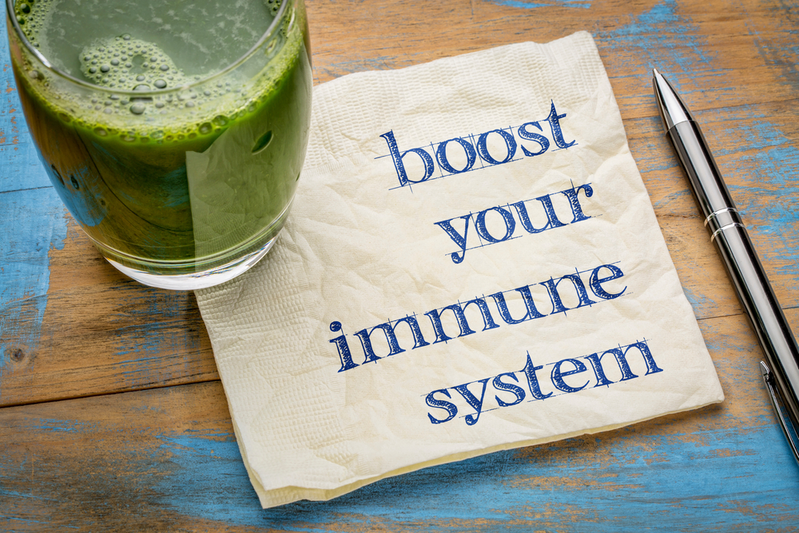 "boost immune system" on napkin