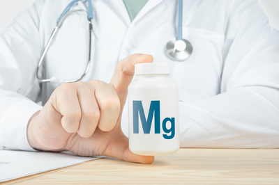 health provider holding magnesium