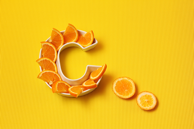 oranges forming a "c"